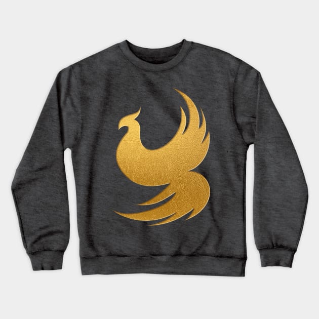 The Golden Phoenix Crewneck Sweatshirt by SCL1CocoDesigns